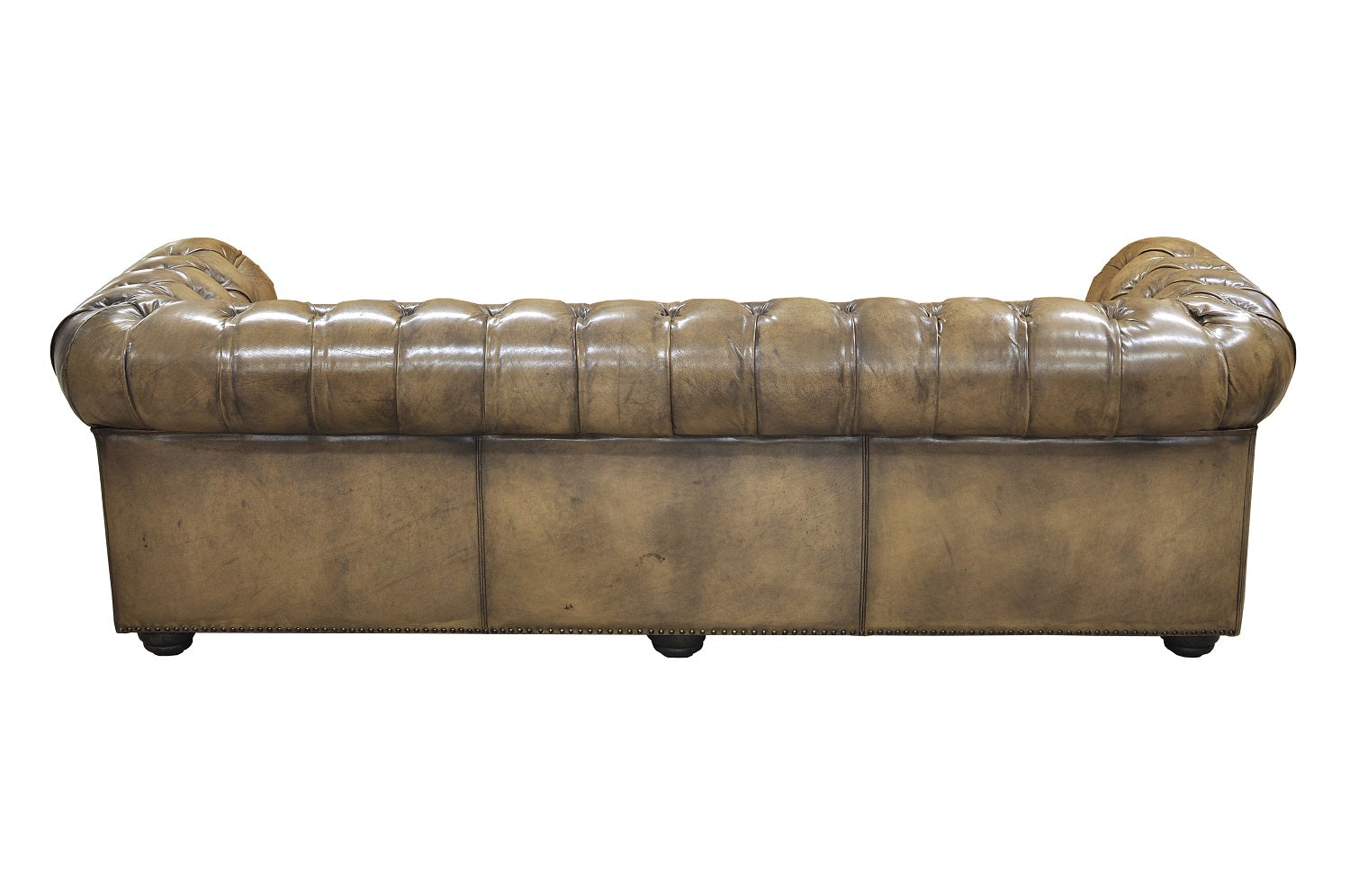 Chesterfield Sofa aus natürlichem Büffelleder, Samt oder Stoff | Modell GYMA A